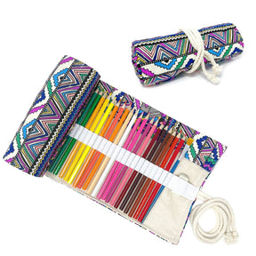 Pencil Wrap Pouch (72 slots) - Bohemian