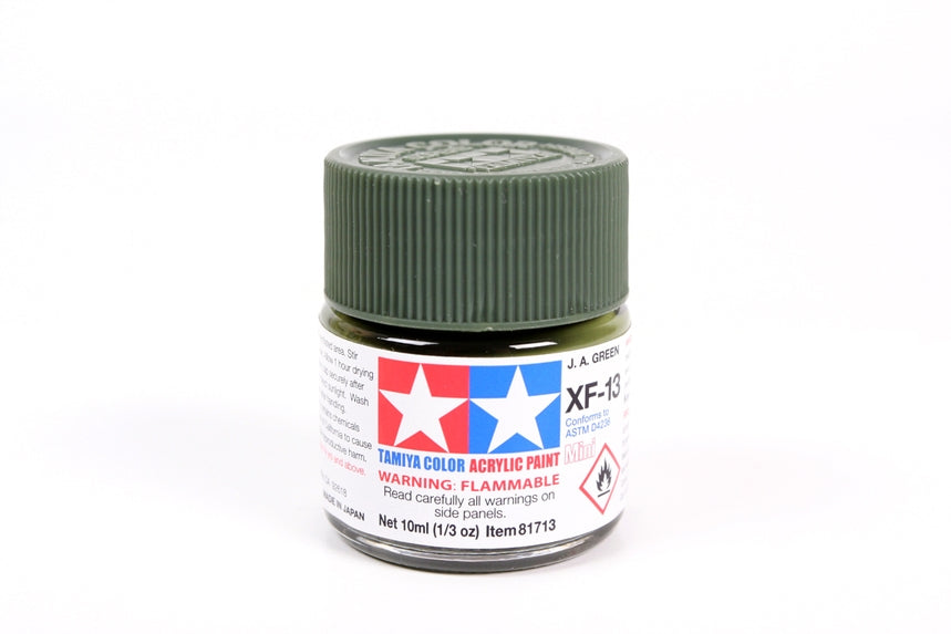 Tamiya Mini Acrylic 10 ml - XF-13 J.A. Green Matte Finish