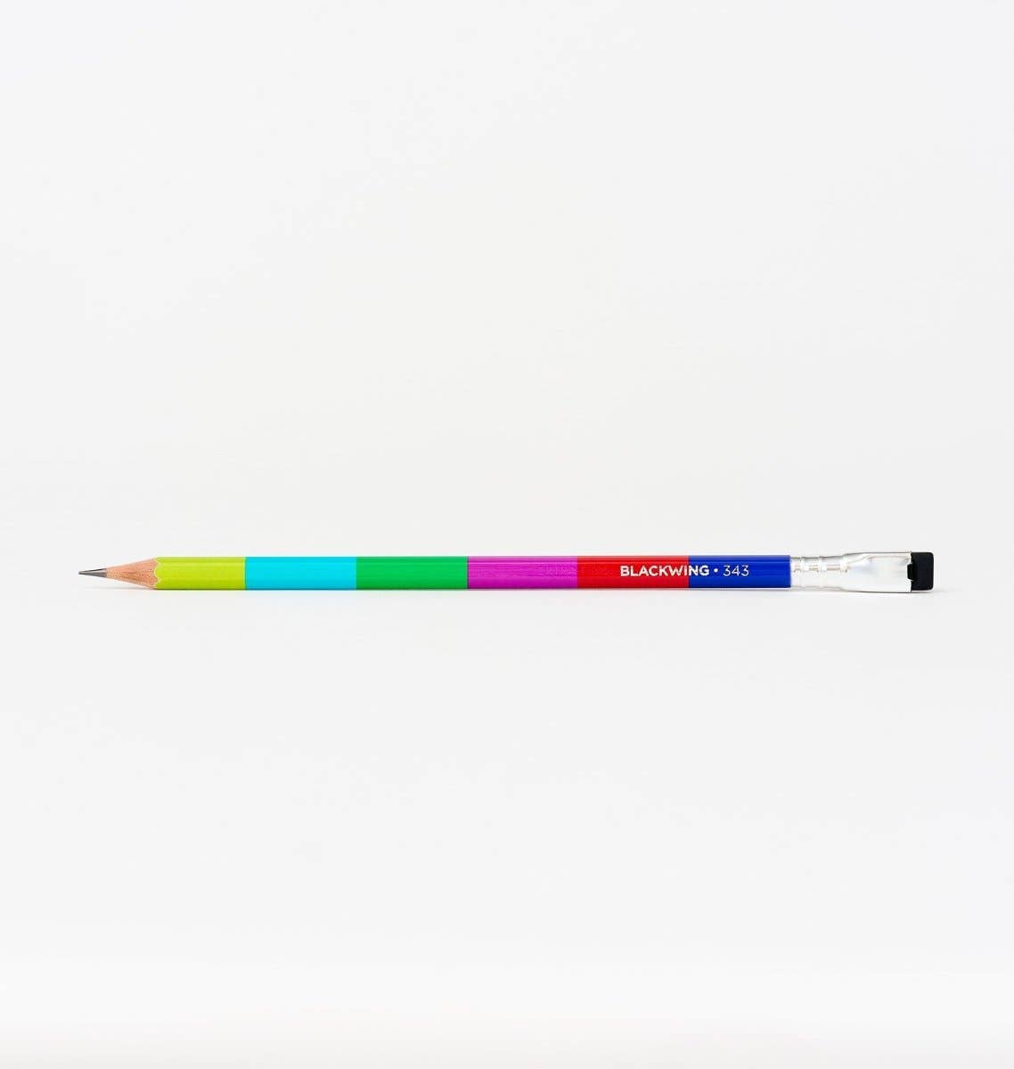 Blackwing Volume 343 Pencil Set of 12 - Extra-firm graphite, Silver ferrule and black eraser