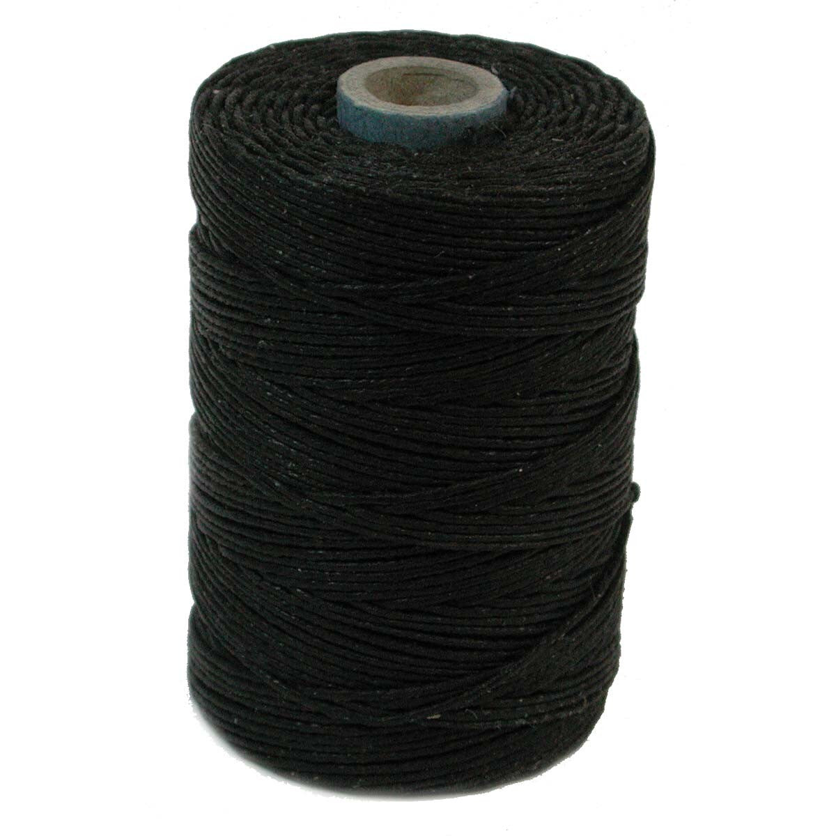 Irish Waxed Linen Thread - 2 ply 50 gm - Approx. 200 Yards - Black