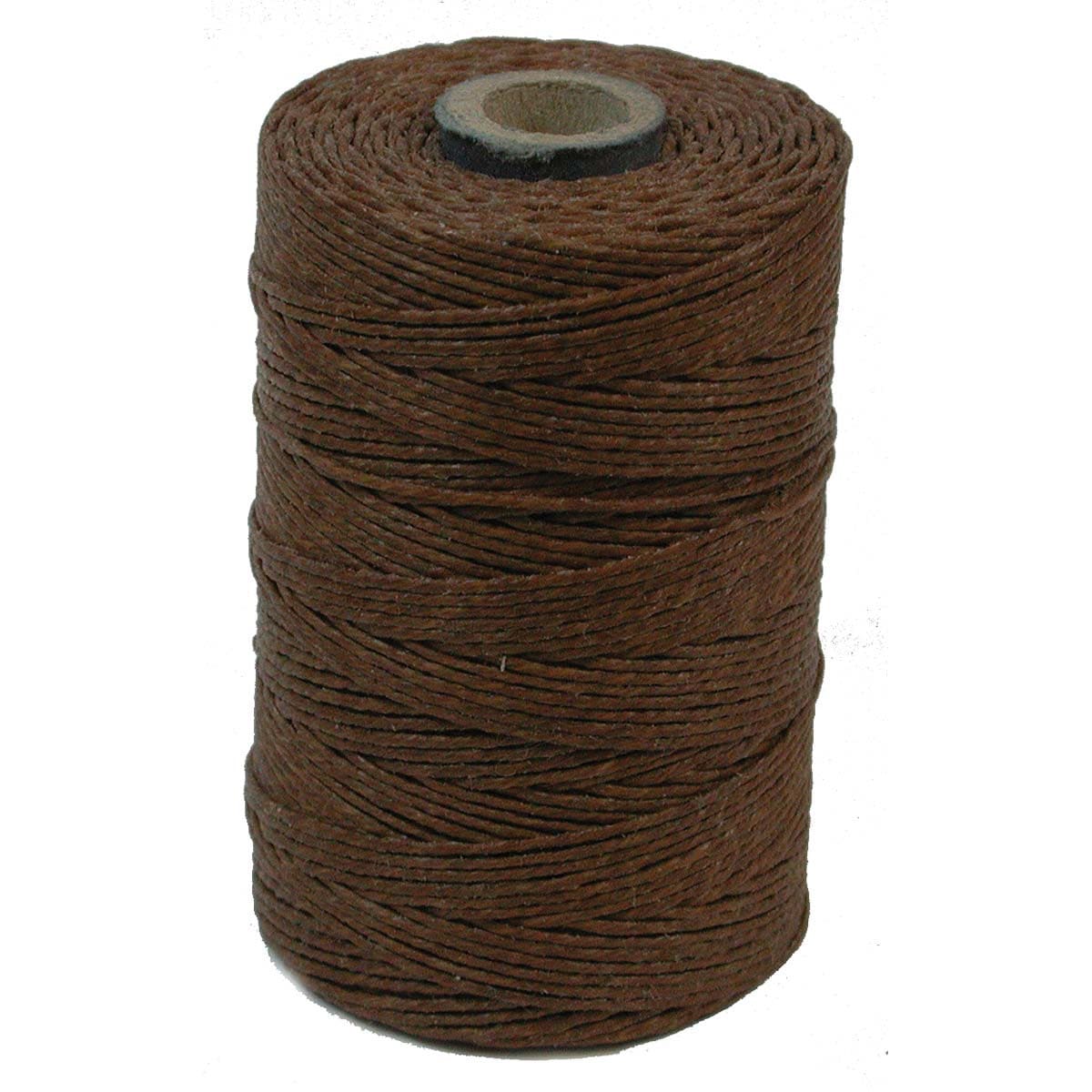 Irish Waxed Linen Thread - 3 ply 50 gm - Approx. 120 Yards - Brown