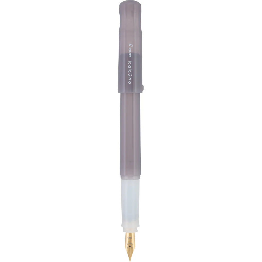 Pilot Kakuno MADOROMI Fountain Pen, Medium - Grey with Gold Nib