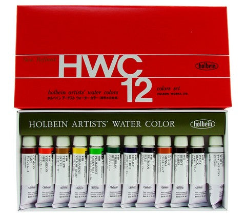 Holbein Artists Watercolor Set of 12 5ml Tubes