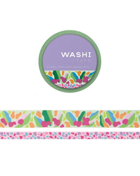 Abstract Floral Set of 2 Washi Tape - The Merri Artist - merriartist.com
