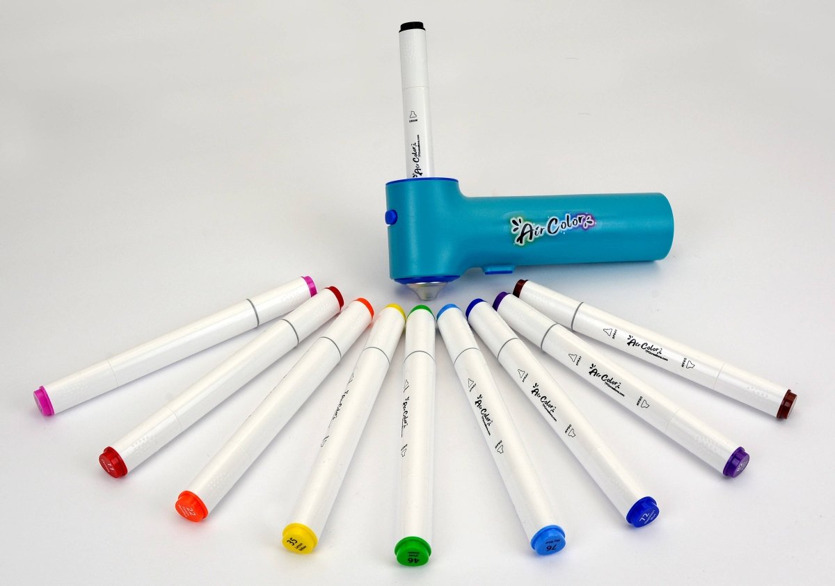 Air Color Airbrush Kit (includes Markers & Stencils) - The Merri Artist - merriartist.com