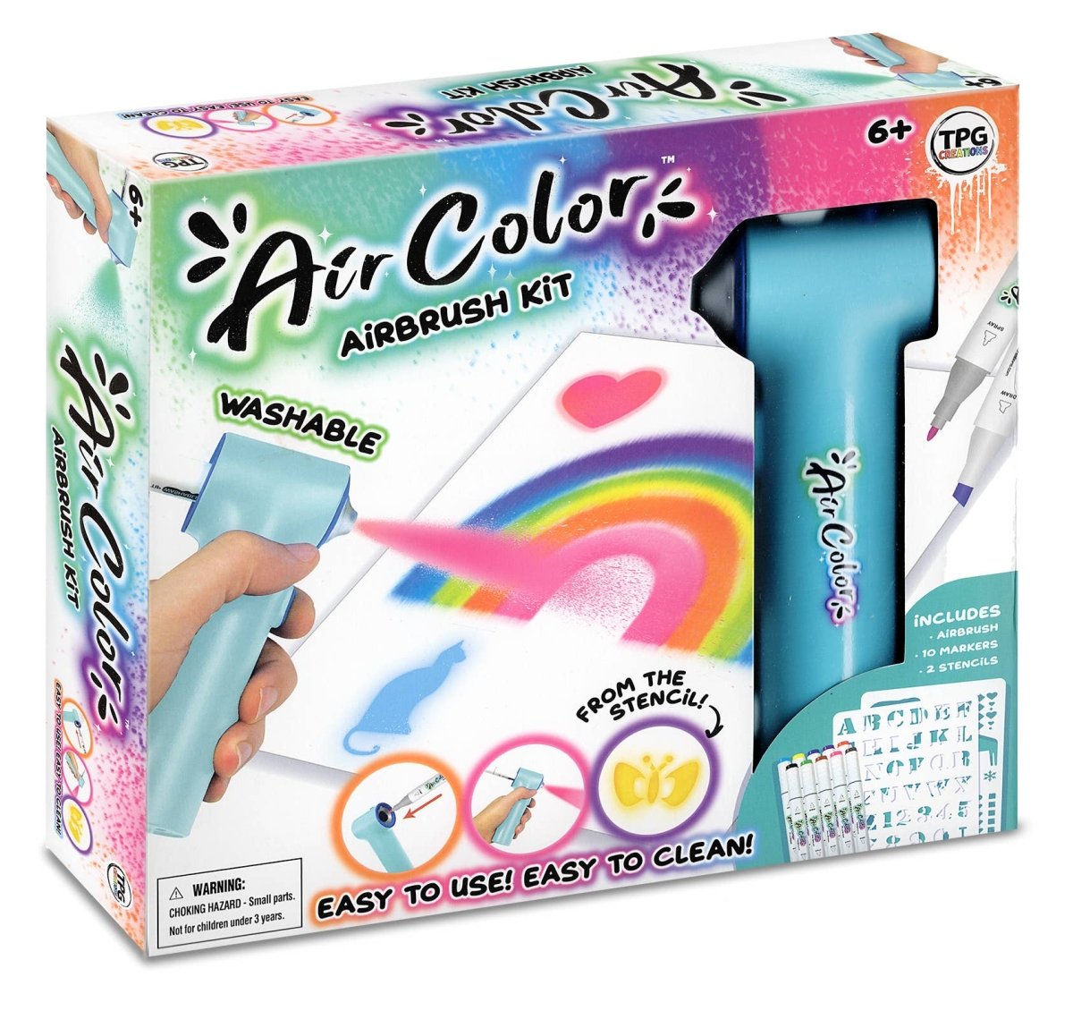 Air Color Airbrush Kit (includes Markers & Stencils) - The Merri Artist - merriartist.com