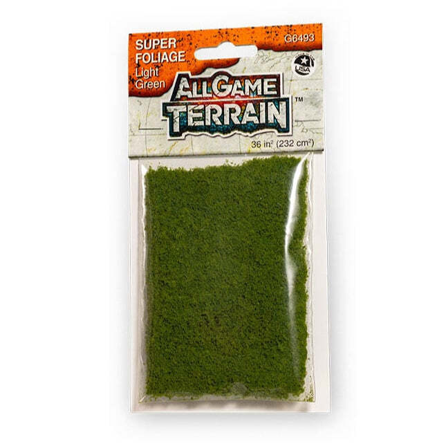 All Game Terrain - 32 square inches - Light Green Super Foliage - The Merri Artist - merriartist.com