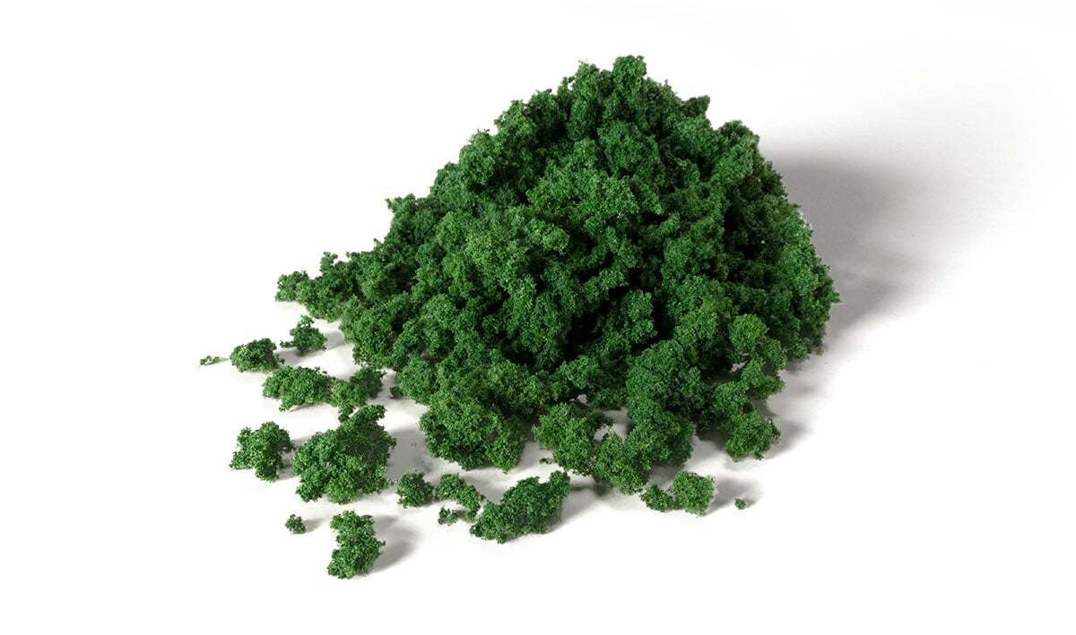 All Game Terrain - Ground Cover 9.72 cubic inches - Dark Green Foliage Clumps - The Merri Artist - merriartist.com