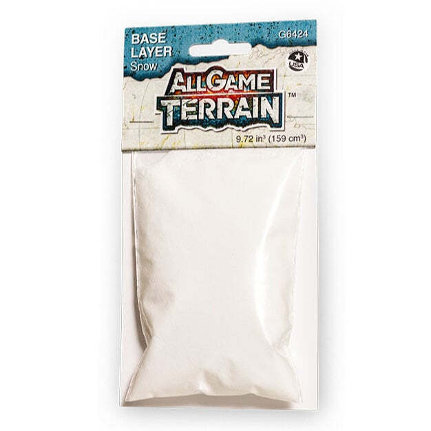 All Game Terrain - Ground Cover 9.72 cubic inches - Snow - The Merri Artist - merriartist.com