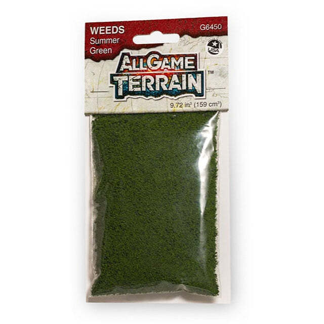 All Game Terrain - Ground Cover 9.72 cubic inches - Summer Green Weeds - The Merri Artist - merriartist.com