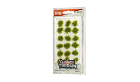 All Game Terrain - Peel 'n' Plant Tufts - Dark Green Grass Tufts - The Merri Artist - merriartist.com