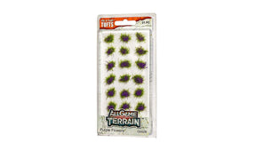All Game Terrain - Peel 'n' Plant Tufts - Purple Flowers - The Merri Artist - merriartist.com