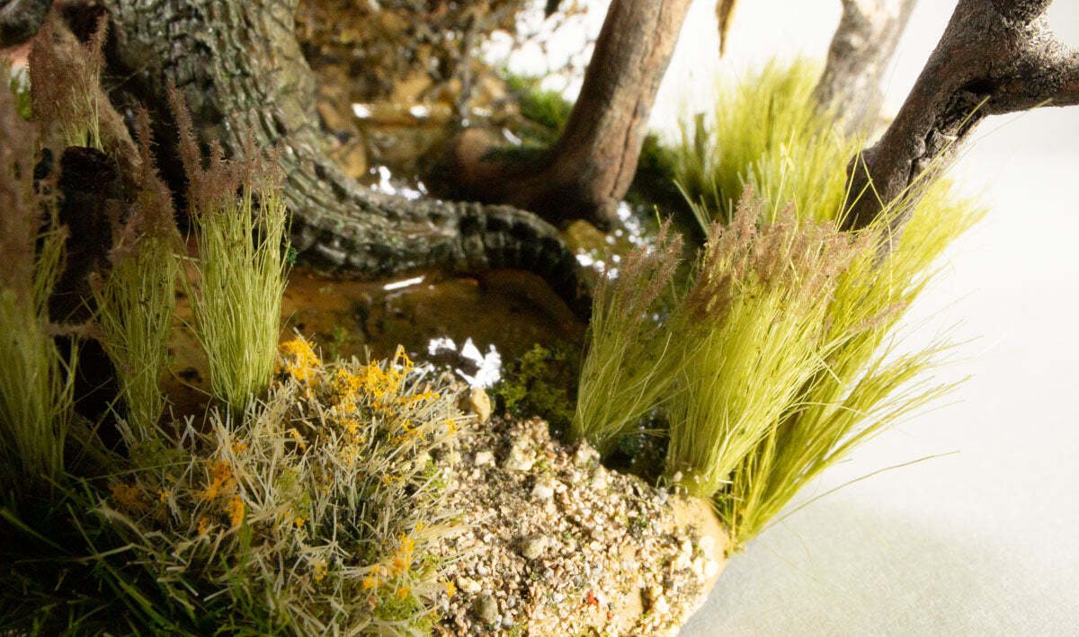 All Game Terrain - Peel 'n' Plant Tufts - Yellow Seed Tufts - The Merri Artist - merriartist.com