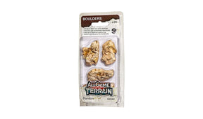 All Game Terrain - Random Boulders - 4 pack - The Merri Artist - merriartist.com