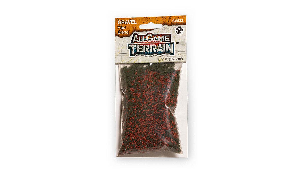 All Game Terrain - Red Blend Gravel - 9.72 cubic inches - The Merri Artist - merriartist.com