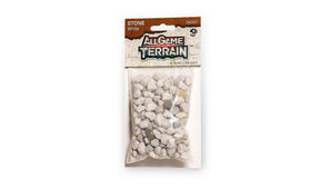 All Game Terrain - White Stone - 9.72 cubic inches - The Merri Artist - merriartist.com