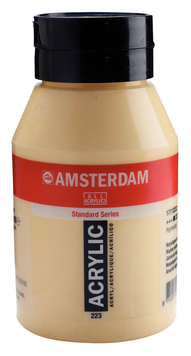 Amsterdam Standard Acrylic Paint 1000ml Jar - Naples Yellow Deep - The Merri Artist - merriartist.com
