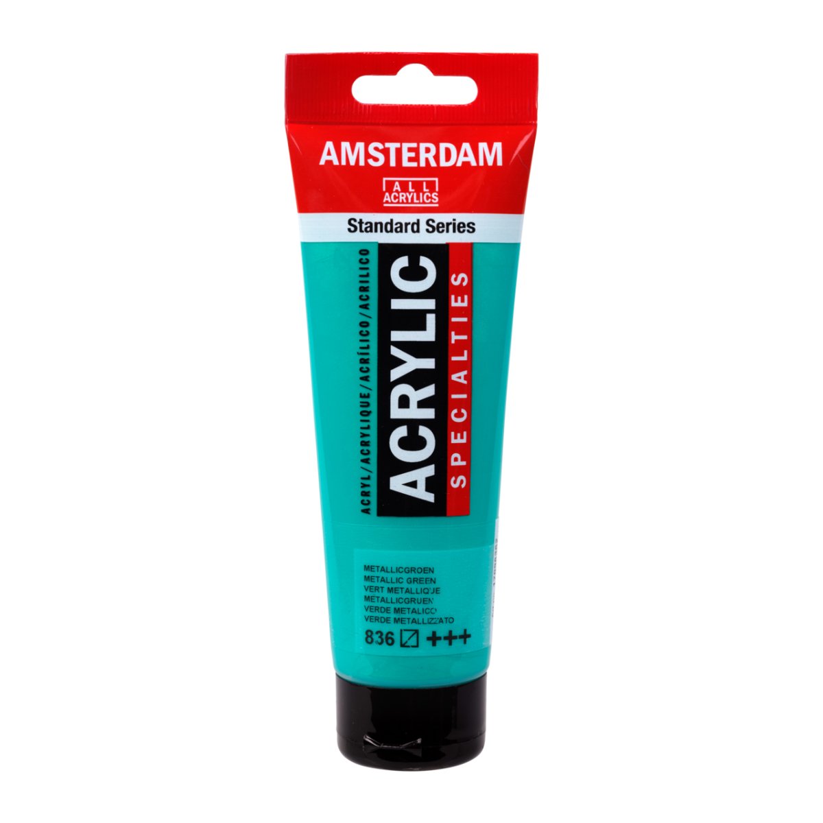 Amsterdam Standard Acrylic Paint 120ml Metallic Green - The Merri Artist - merriartist.com