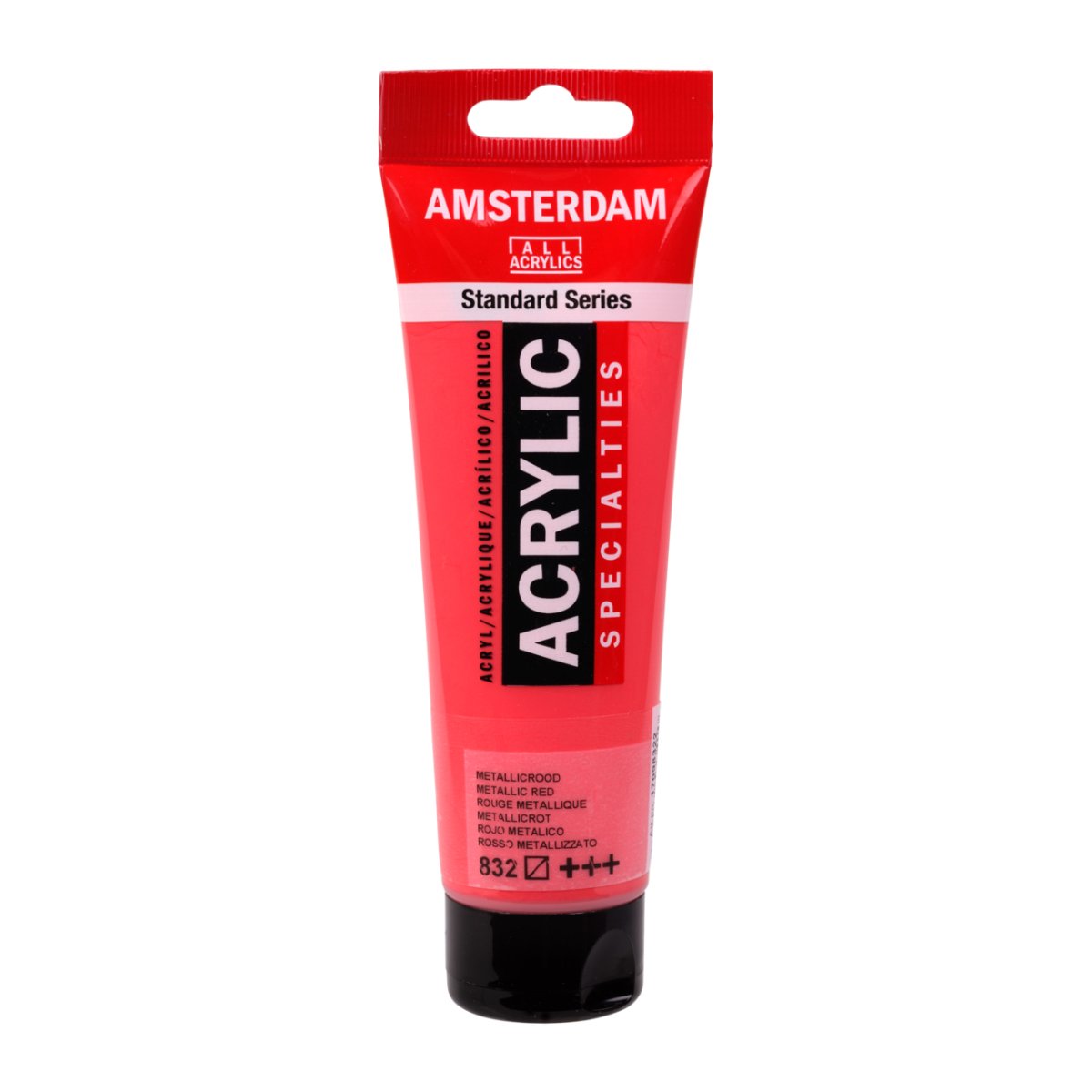 Amsterdam Standard Acrylic Paint 120ml Metallic Red - The Merri Artist - merriartist.com