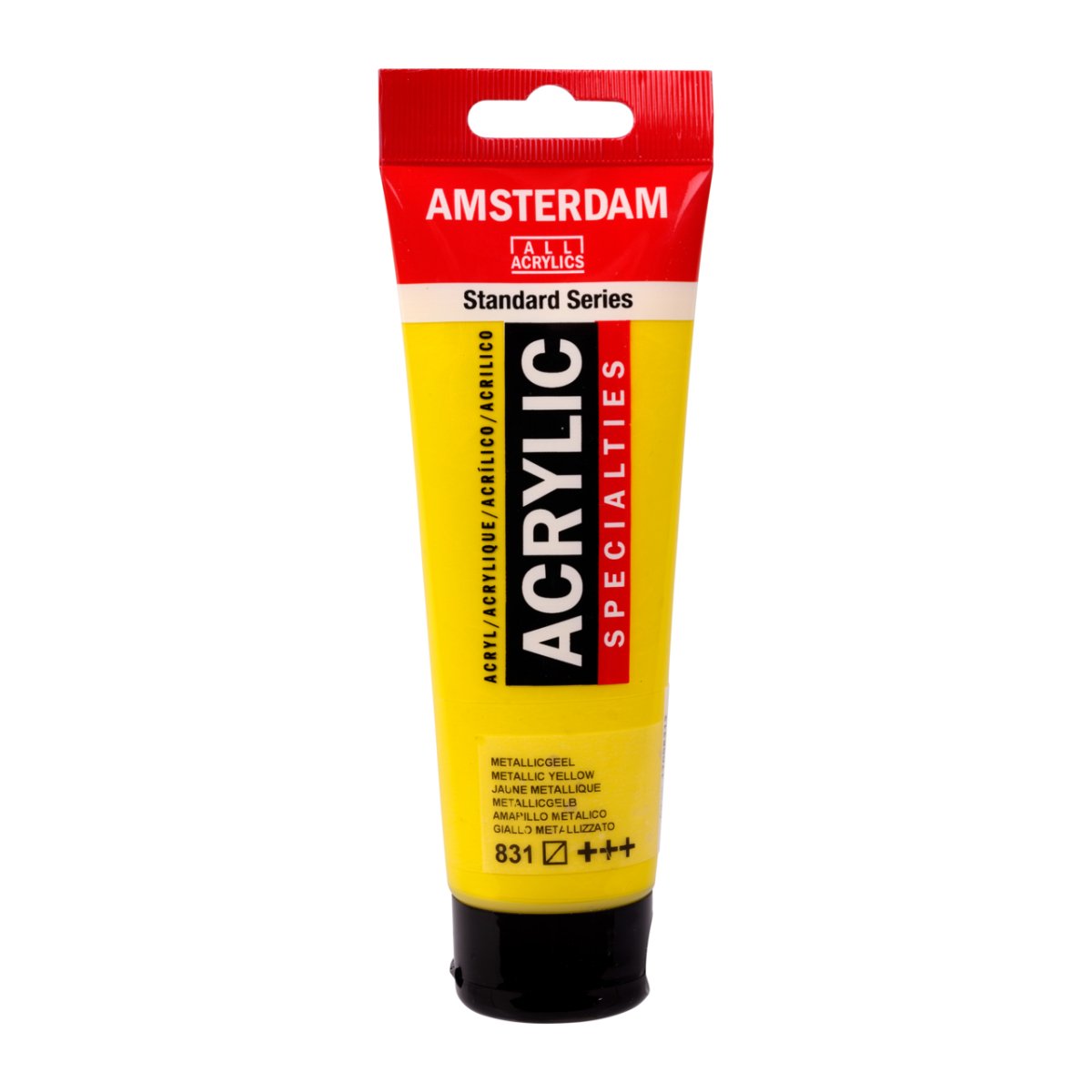 Amsterdam Standard Acrylic Paint 120ml Metallic Yellow - The Merri Artist - merriartist.com