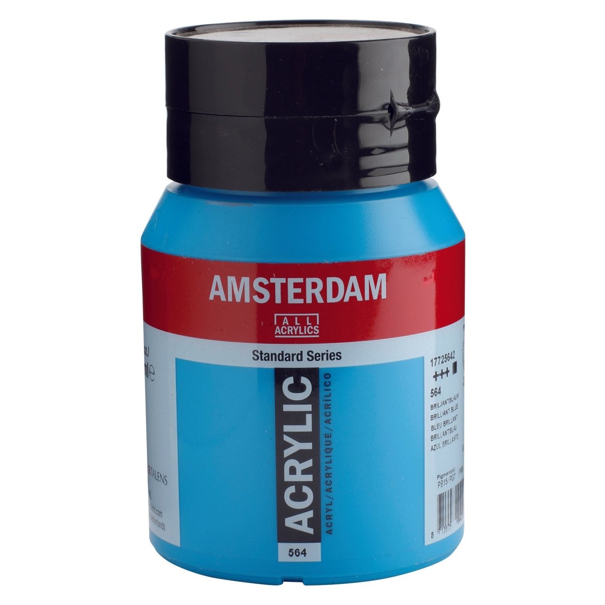 Amsterdam Standard Acrylic Paint 500ml Jar - Brilliant Blue - The Merri Artist - merriartist.com