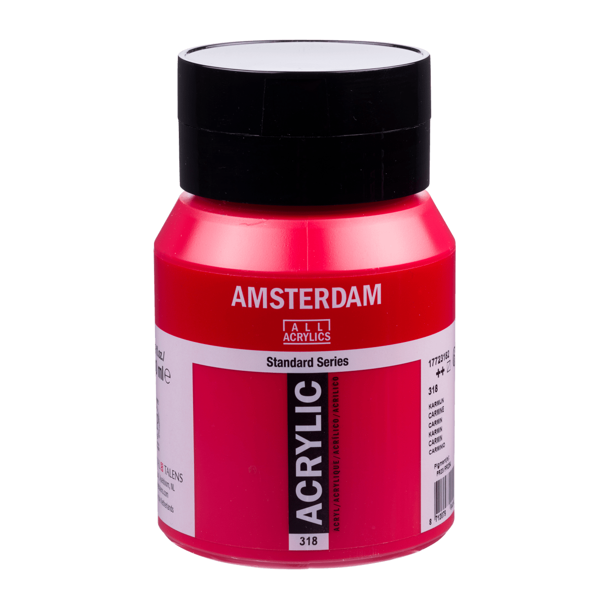 Amsterdam Standard Acrylic Paint 500ml Jar - Carmine - The Merri Artist - merriartist.com