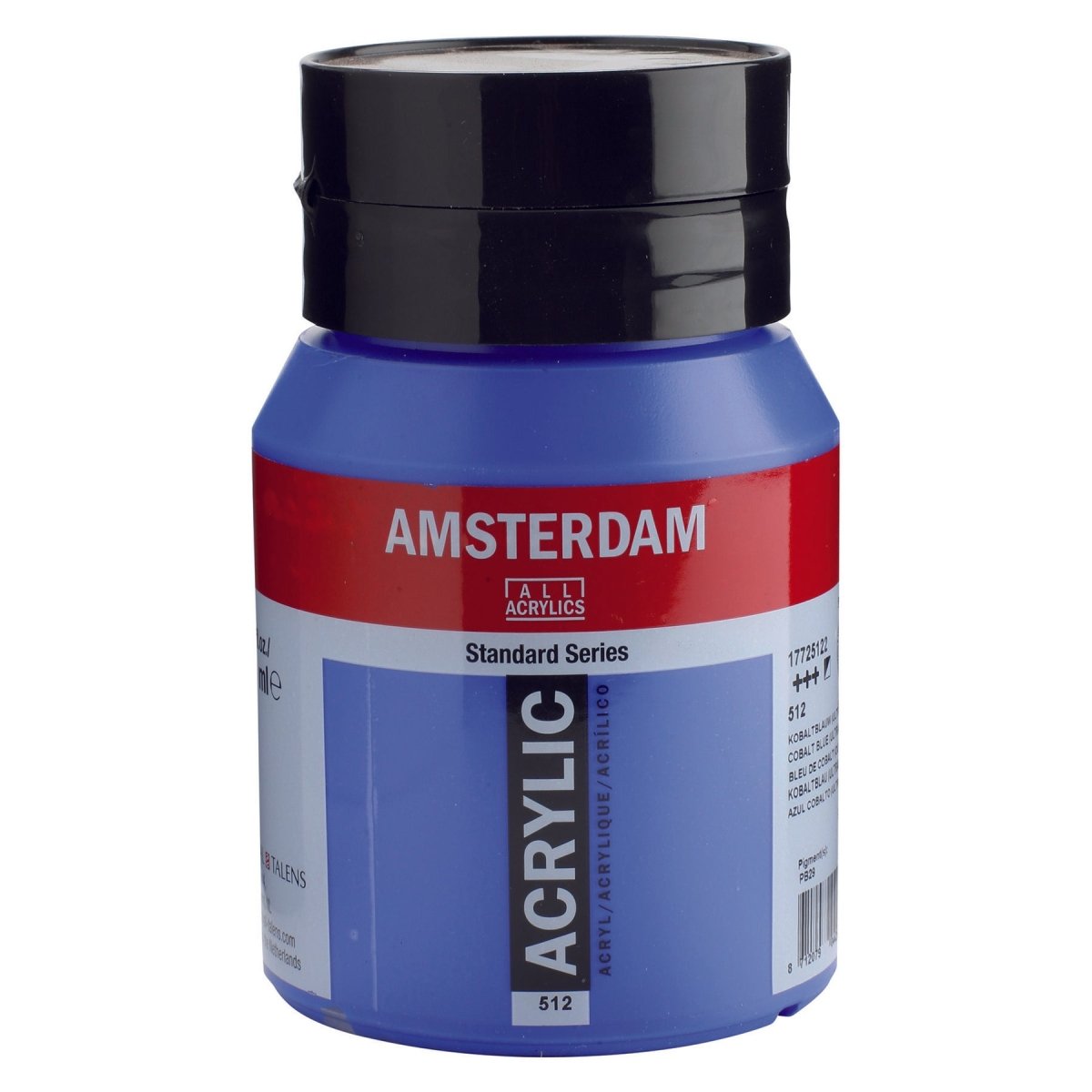 Amsterdam Standard Acrylic Paint 500ml Jar - Cobalt Blue Ultramarine - The Merri Artist - merriartist.com