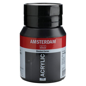 Amsterdam Standard Acrylic Paint 500ml Jar - Oxide Black - The Merri Artist - merriartist.com