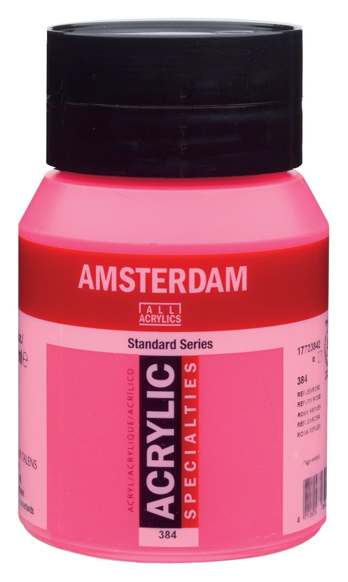 Amsterdam Standard Acrylic Paint 500ml Jar - Reflex Rose - The Merri Artist - merriartist.com