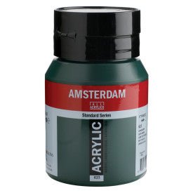 Amsterdam Standard Acrylic Paint 500ml Jar - Sap Green - The Merri Artist - merriartist.com