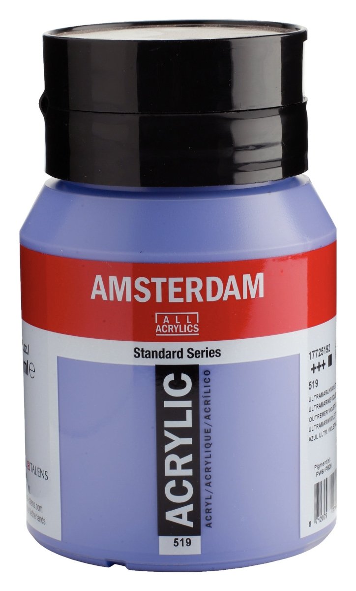 Amsterdam Standard Acrylic Paint 500ml Jar - Ultramarine Violet Light - The Merri Artist - merriartist.com