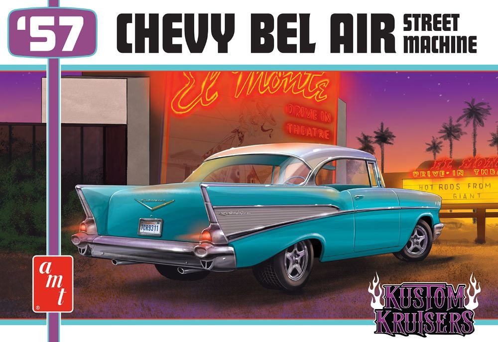 AMT Models 1/25 1957 Chevy Bel Air Street Machine - The Merri Artist - merriartist.com
