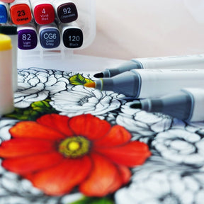 Angels Craft Dual Tip Alcohol Ink Markers - 48 Color Set - Pastel Colors - The Merri Artist - merriartist.com
