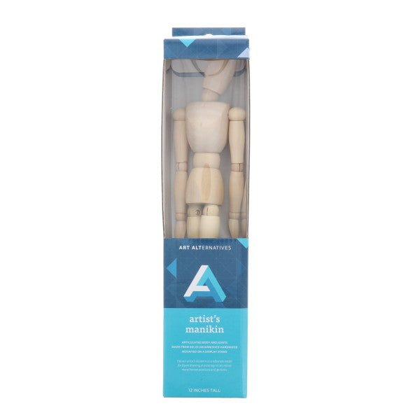 Art Alternatives Male Manikin - 12 inch - The Merri Artist - merriartist.com