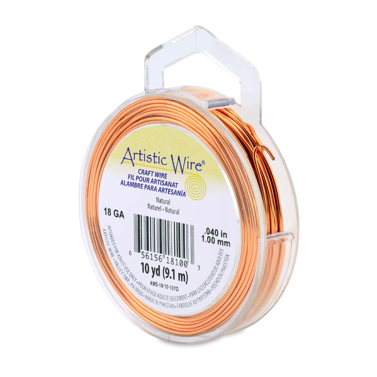 Artistic Wire 18 gauge Natural Copper Wire - 10 Yards - The Merri Artist - merriartist.com