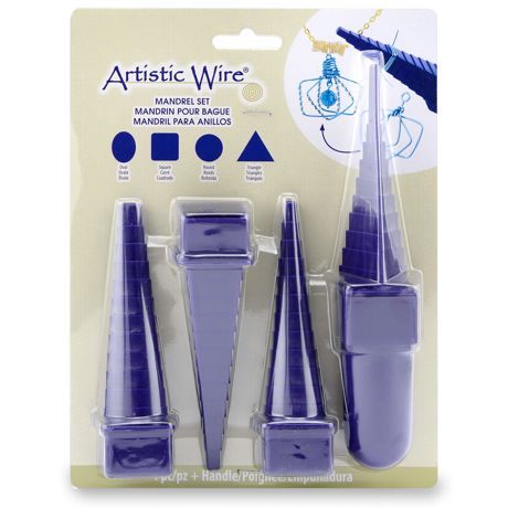 Artistic Wire Mandrel Set 4/Pkg - With Handle - The Merri Artist - merriartist.com