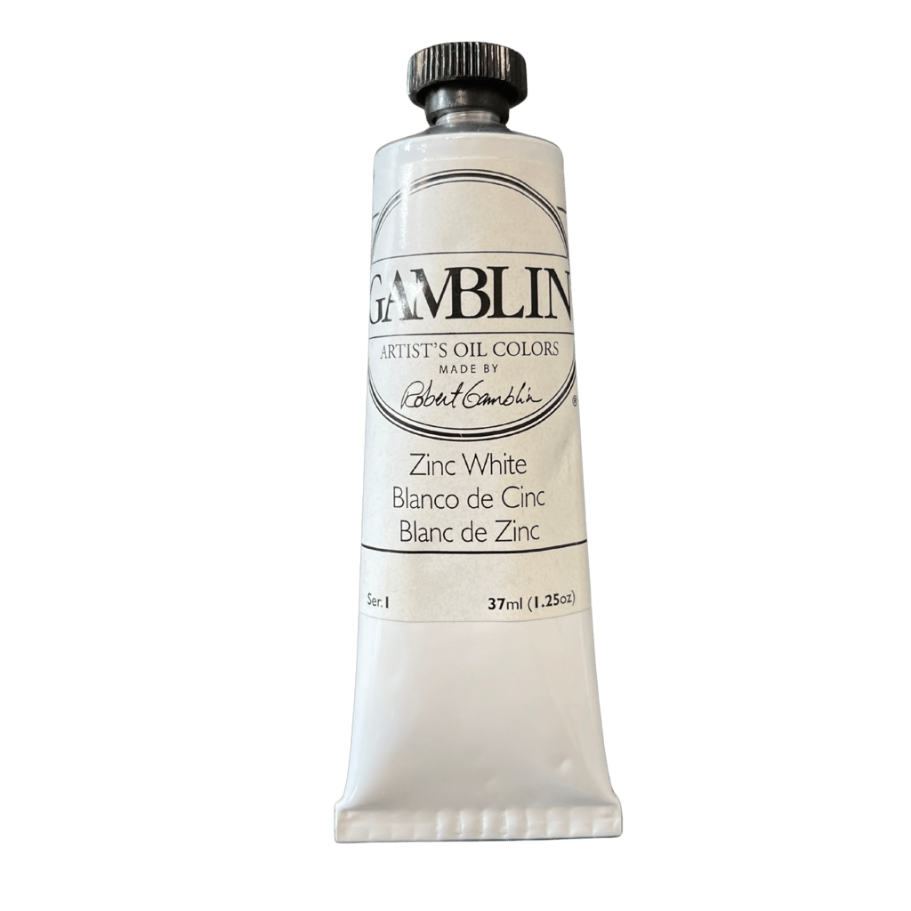 Bargain Basement - Old packaging - Gamblin Artist's Oil Colors Zinc White 37 ml - The Merri Artist - merriartist.com