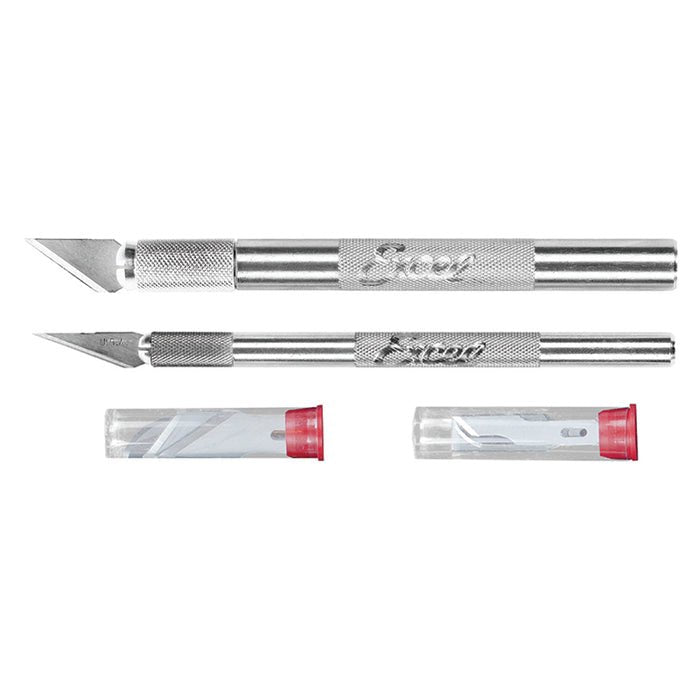 Basic Knife Set - 2 Knives 10 Blades Carded - The Merri Artist - merriartist.com