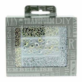 Beadsmith Anitique Gold & Silver Color Base Metal Chain Kit (6 Chains, 6 Clasps, 24 Jump Rings) - The Merri Artist - merriartist.com