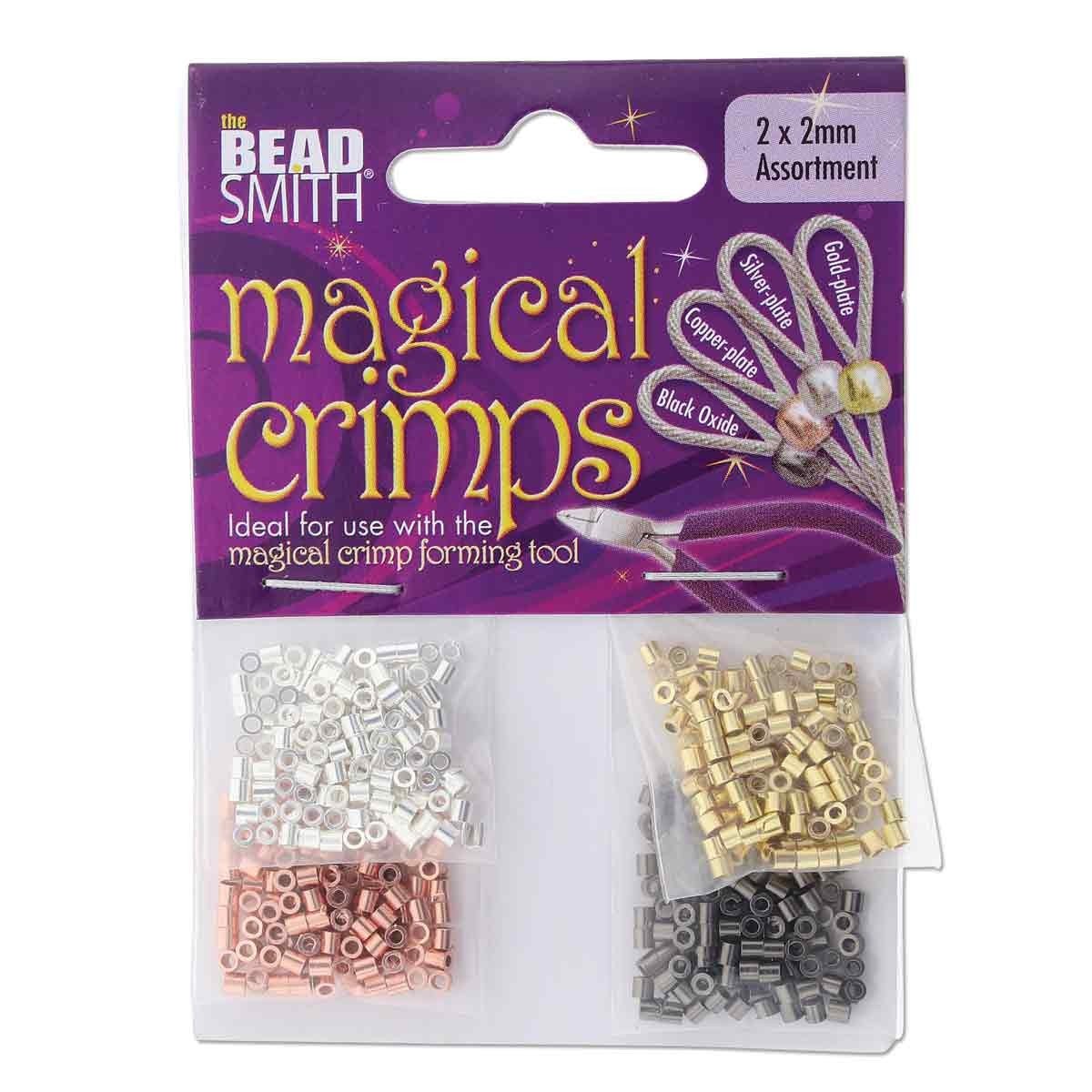 Beadsmith Crimp Tubes 2mm Magical Assortment - 4 Colors - Approx. 500 - The Merri Artist - merriartist.com
