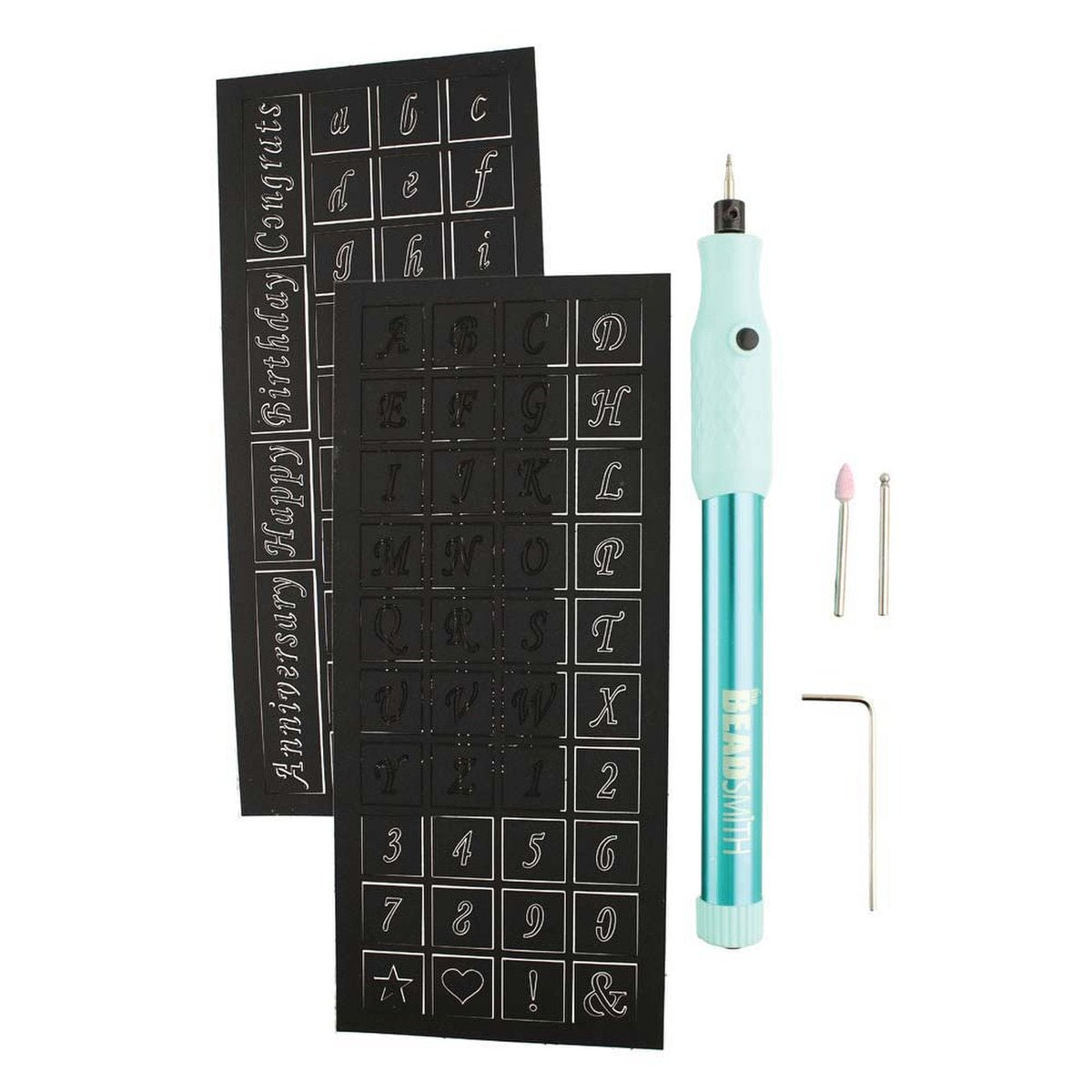 Beadsmith Micro Engraver with Letter Stencils - The Merri Artist - merriartist.com