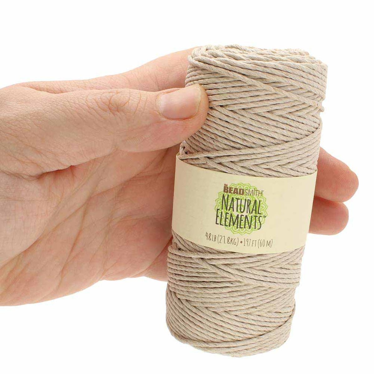 Beadsmith Natural Elements Hemp Cord - Natural, 2mm, 48 lb. test - approx. 197 feet - The Merri Artist - merriartist.com