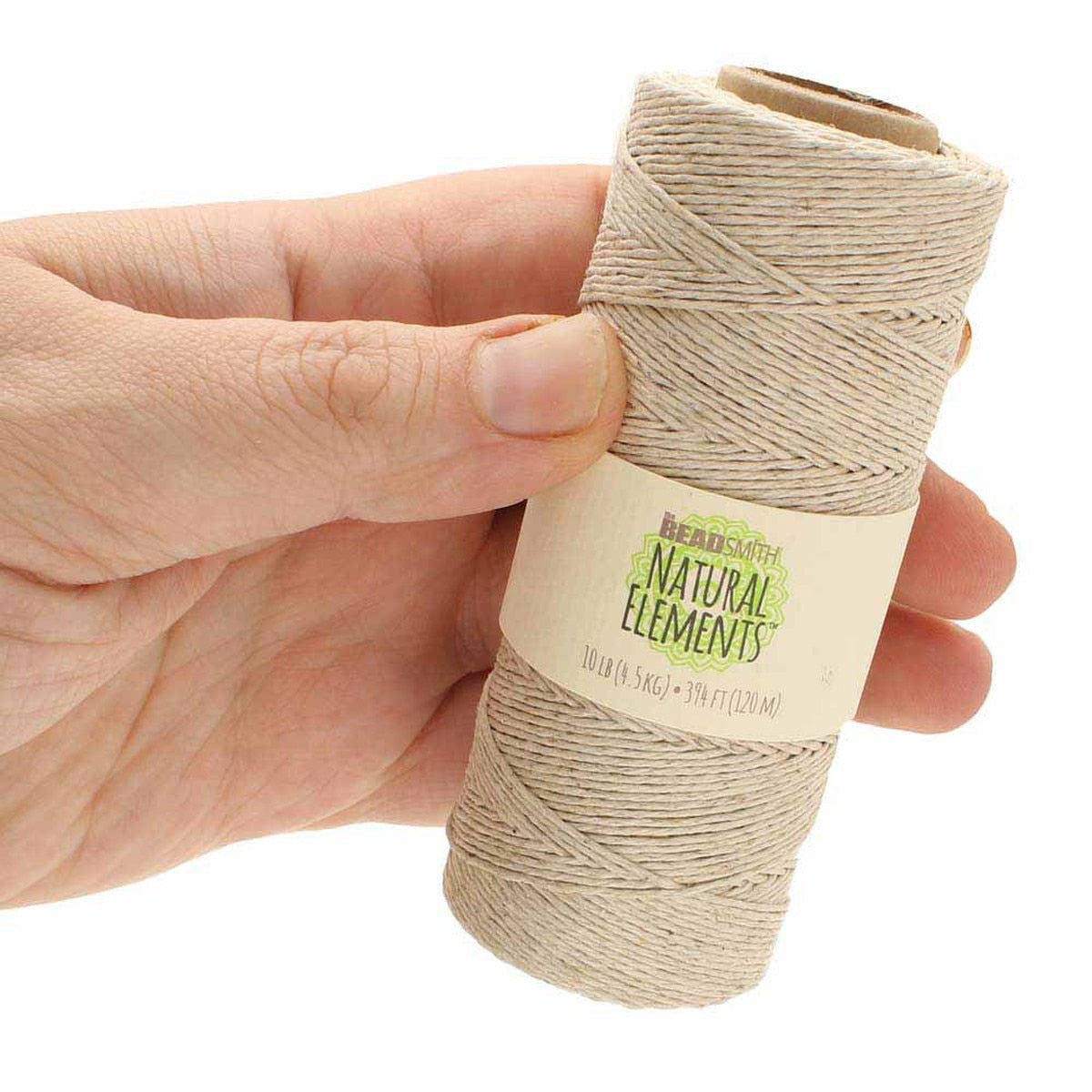Beadsmith Natural Elements Hemp Cord - Natural, 500 gram, 10 lb. test, approx. 394 feet - The Merri Artist - merriartist.com