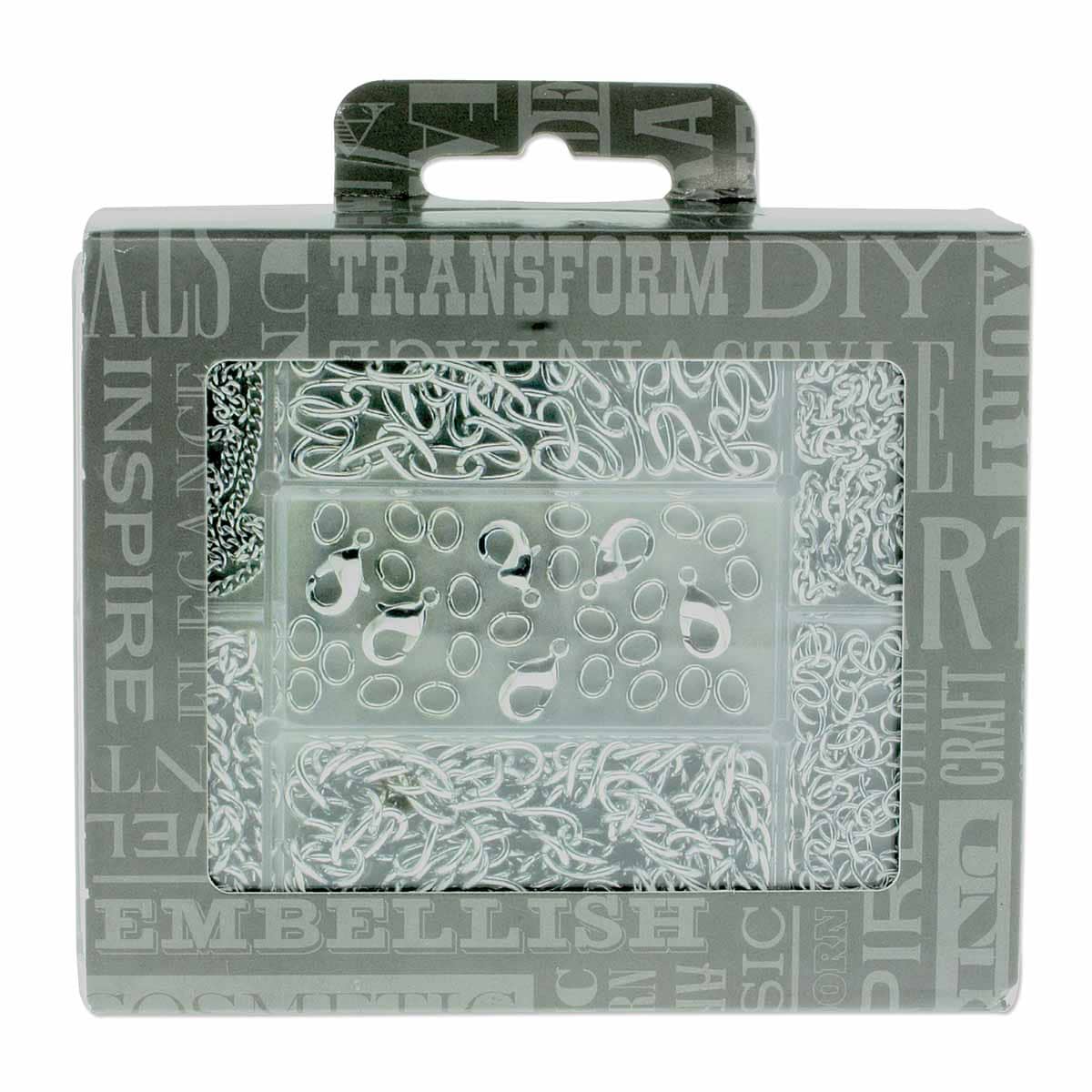 Beadsmith Stainless Steel Chain Kit (6 Chains, 6 Clasps, 24 Jump Rings) - The Merri Artist - merriartist.com
