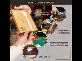 BeaverCraft - BB2 – Spoon Carving Blanks Set - The Merri Artist - merriartist.com
