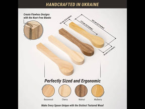 BeaverCraft - BB2 – Spoon Carving Blanks Set - The Merri Artist - merriartist.com