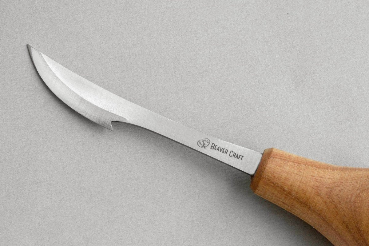 BeaverCraft - C17P - Universal Detail Pro Knife with Palm Handle - The Merri Artist - merriartist.com