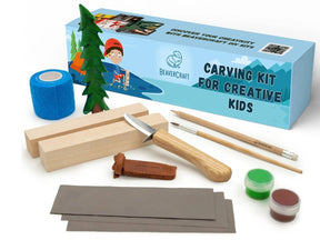 BeaverCraft - DIY08 - Spruce Tree Carving Kit - The Merri Artist - merriartist.com