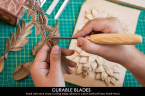 BeaverCraft - SC01 - Gouge Wood Carving Tools Set - The Merri Artist - merriartist.com
