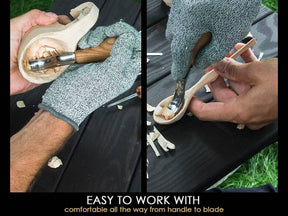 BeaverCraft - SC05 - Woodcarving Set With Palm Chisels - The Merri Artist - merriartist.com